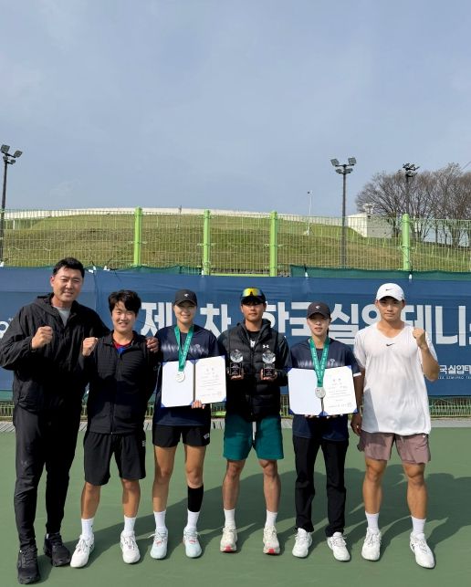 안동시청 테니스단, 제1차 한국실업연맹전 '은빛 스매싱'