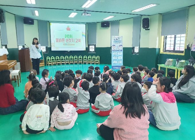 영암군, 찾아가는 어린이 올바른 손 씻기 교육 실시