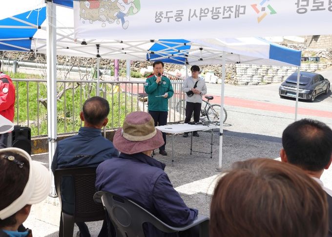 민관합동 대피 훈련 모습